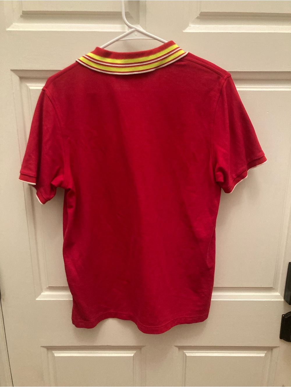 Psycho Bunny Red Polo with Yellow Trim - Picture 3 of 6